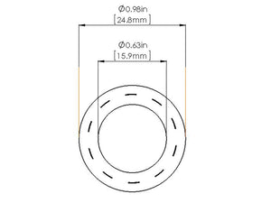 aFe Magnum FORCE Replacement Fuel Hose 5/8 IN ID x 36 IN L