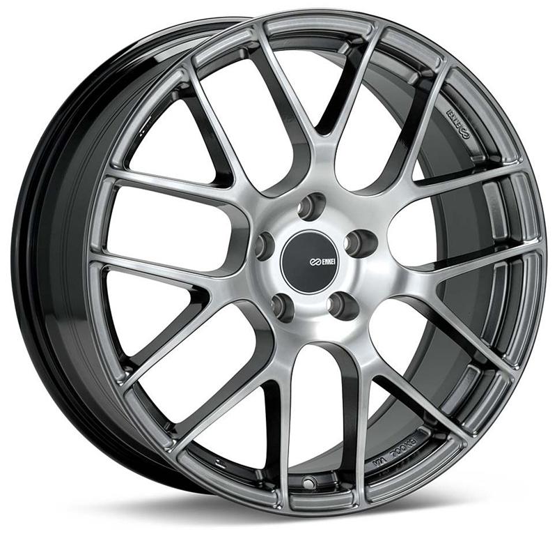 Enkei Raijin 19x8.5 35mm Offset 5x114.3 Bolt Pattern 72.6 Hub Bore Hyper Silver Wheel