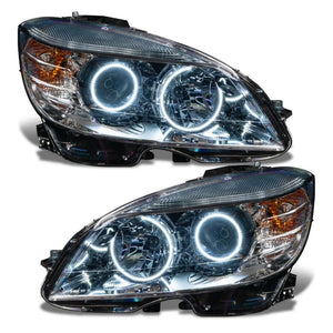 Oracle 08-11 Mercedes Benz C-Class Pre-Assem. Headlights Chrome Housing- w/BC1 Controller
