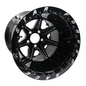 Race Star 72 ValStar 15x10 / 5x4.50BC / 6.25BS / 3.072in CB / Black w/Machined Accents Wheel