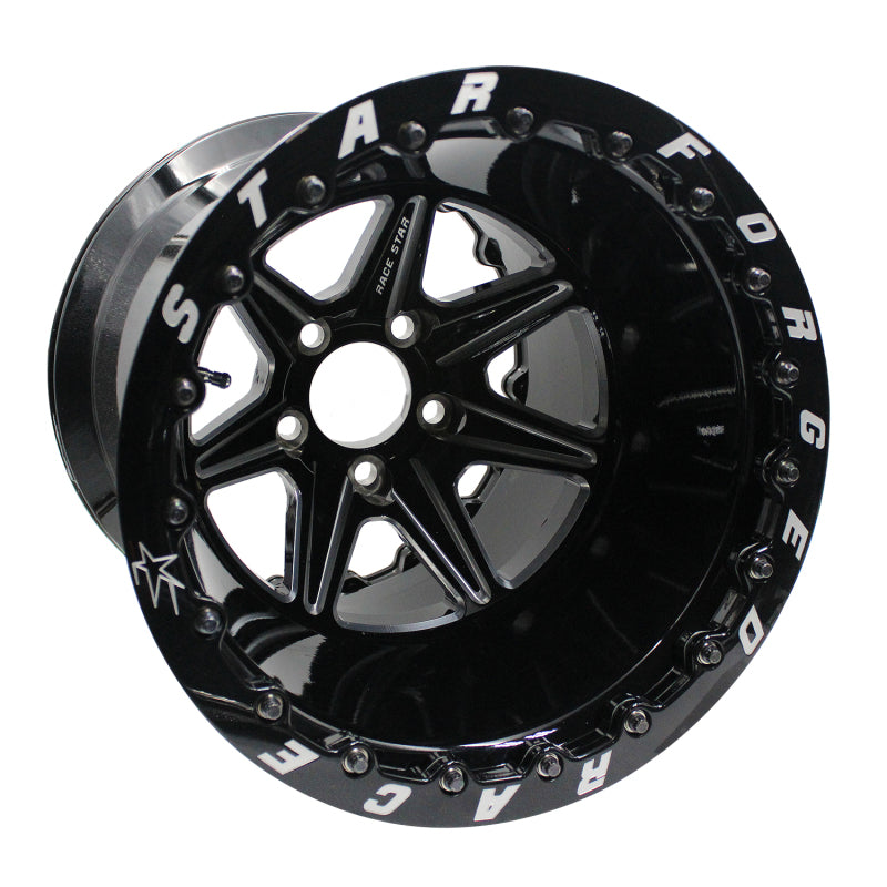 Race Star 72 ValStar 15x14 / 5x4.75BC / 5.5BS / 3.072in CB / Black w/Machined Accents Wheel