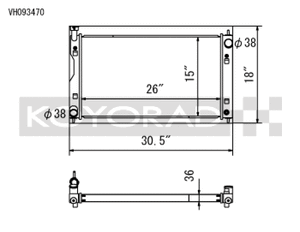 Koyo 17-22 Subaru Impreza 2.0L Non-Turbo / 18-22 Crosstrek 2.0/2.5L Non-Turbo Aluminum Radiator