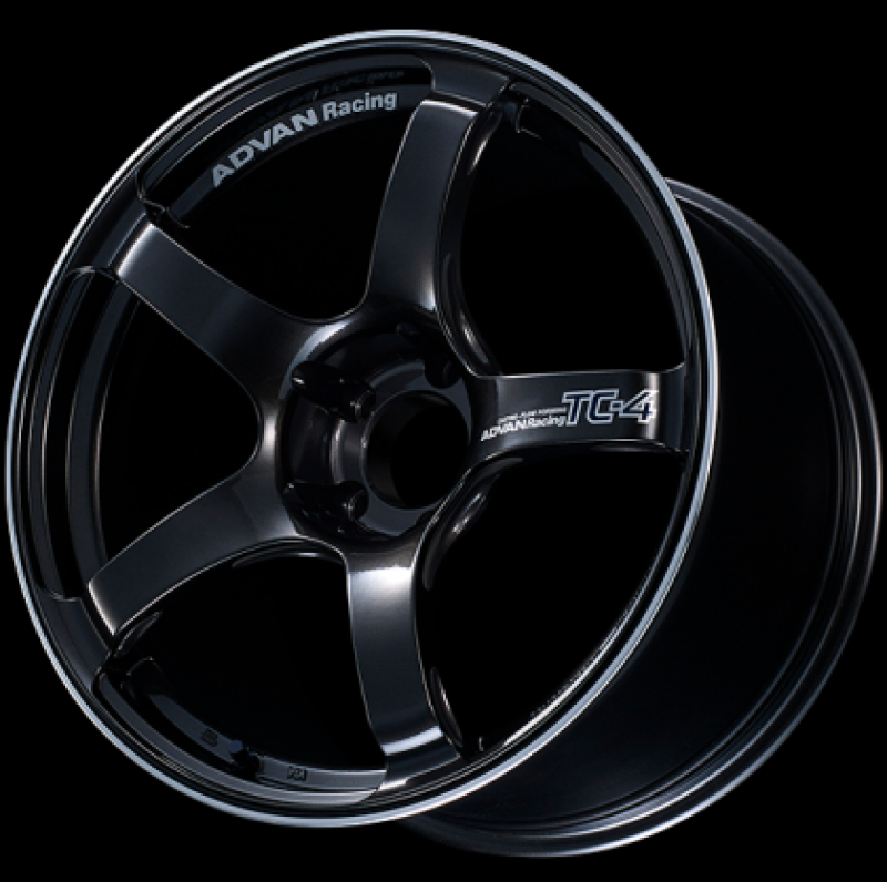 Advan TC4 16x8 +35 5x114.3 73mm Bore Black Gunmetallic and Ring Wheel