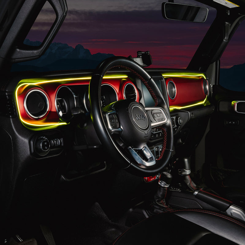Oracle 18-23 Jeep Wrangler JL/Gladiator JT Dynamic ColorSHIFT LED Interior Dash Board Kit
