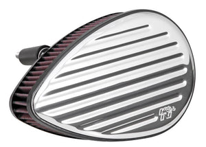 K&N 4in ID / 5.25in OD / 2in H Custom Assembly Filter designed to fit Harley-Davidson Motorcycles