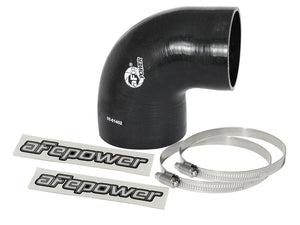 aFe Magnum FORCE Intake Coupling Kit (4 IN ID to 3-3/8 IN ID x 90 Deg.) Elbow Coupler - Black