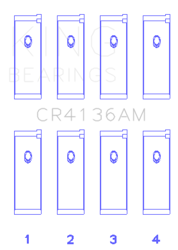 King Engine Bearings 91-02 Nissan SR20DE L4 DOHC 16 Valves (Size +0.25) Rod Bearing Set