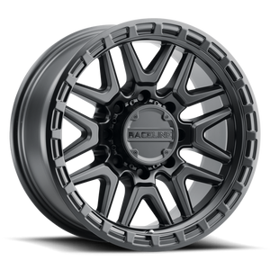Raceline 953B Krank 18x9in / 8x165.1 BP / 18mm Offset / 125.2mm Bore - Satin Black Wheel