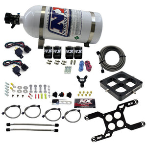 Nitrous Express Dryquad Stage Billet Crossbar Plate System 100-2000hp (4500 Flange) w/10lb Bottle