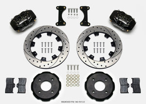 Wilwood Forged Dynalite Front Hat Kit 12.19in Drilled 2002 Mitsubishi Lancer