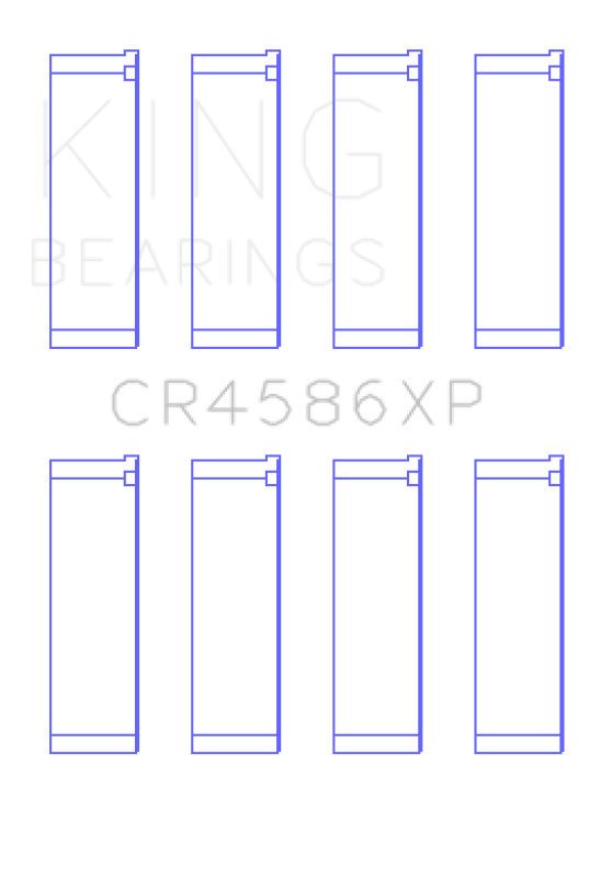 King Engine Bearings Mitsubishi 4B11T EVO X 2007+ (Size STD) Performance Rod Bearing Set