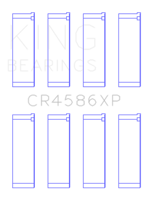 King Engine Bearings Mitsubishi 4B11T EVO X 2007+ (Size STDX) Performance Rod Bearing Set