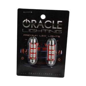 Oracle 44MM 6 LED 3-Chip Festoon Bulbs (Pair) - Green