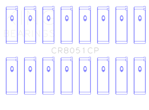 King Engine Bearings Nissan VK56DE / VK56VDS / VK45DE / VK50VE (Size 0.50 Oversized) Rod Bearing Set
