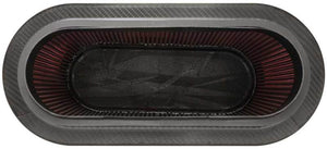 K&N Custom Racing Unique Oval Tapered Filter 17.313in OL B/7.75in OW B/14.625inOL T/6.125inOW T/9in