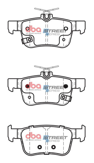 DBA 17-21 Honda Civic Si Rear Street Series Brake Pads