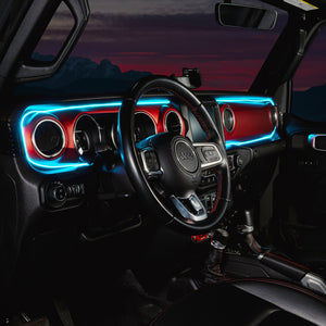 Oracle 18-23 Jeep Wrangler JL/Gladiator JT Dynamic ColorSHIFT LED Interior Dash Board Kit