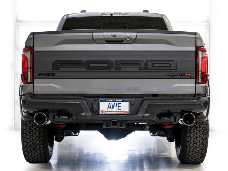 AWE Gen 3 Raptor R SwitchPath Exhaust  - Chrome Silver Tips