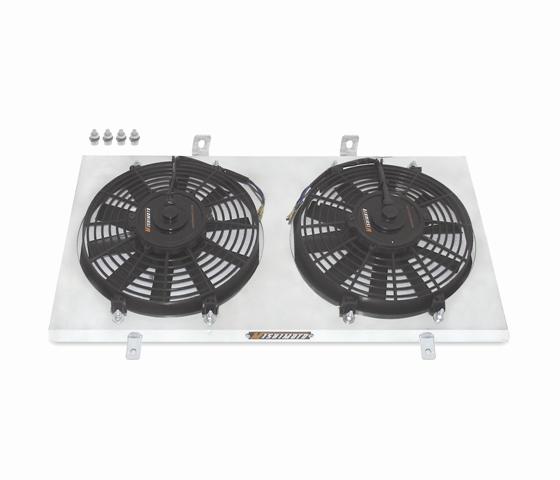 Mishimoto 22x18x3.5 Dual Pass Race Radiator Aluminum Fan Shroud Kit