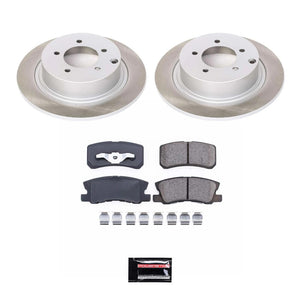 Power Stop 11-12 Mitsubishi Outlander Sport Rear Semi-Coated Rotor Kit
