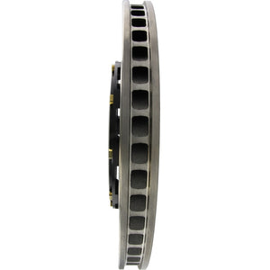 StopTech 09-11 Nissan GT-R Front Left Slotted Bare Iron 380x34mm AeroRotor Kit