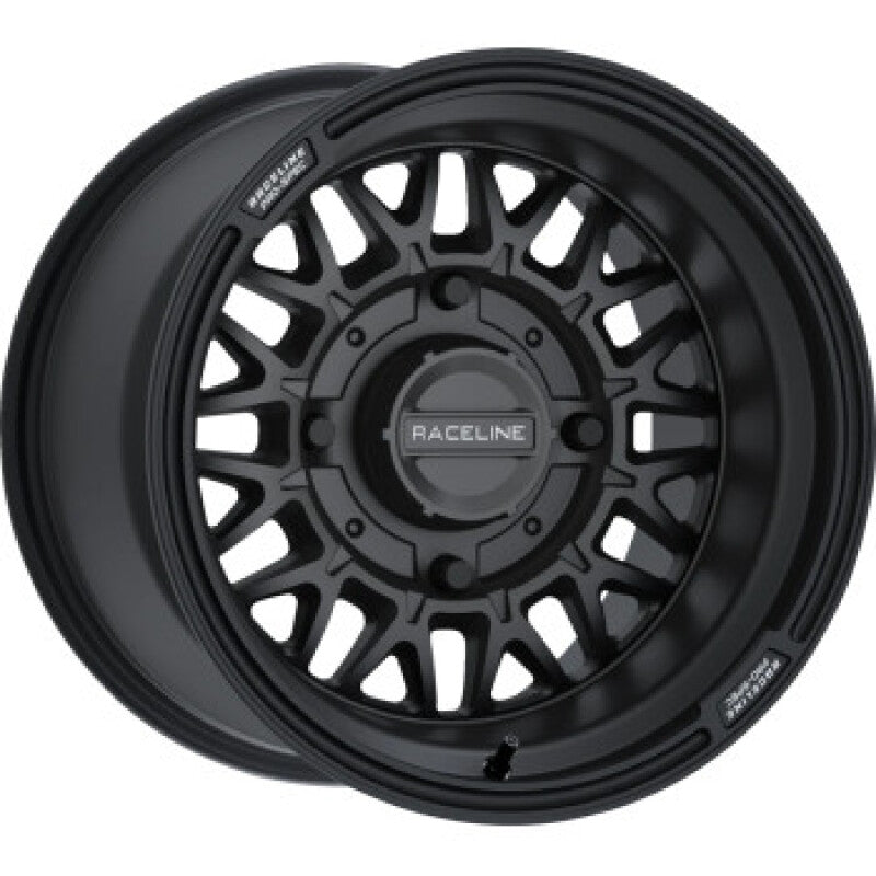 Raceline A13B Omega 14x7in/4x137 BP / 10mm Offset /110.18mm Bore - Satin Black Wheel