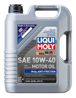 LIQUI MOLY 5L MoS2 Anti-Friction Motor Oil 10W40