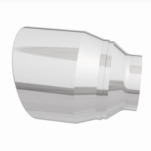MagnaFlow Tip Stainless Double Wall Round Single Outlet Polished 4.5in DIA 2.5in Inlet 5.75in Length