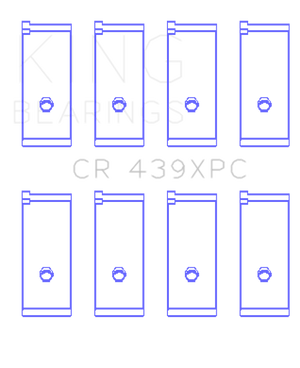 King Engine Bearings Honda B18A1/B18B1 pMaxKote Performance Rod Bearing Set - Size STDX