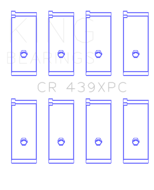 King Engine Bearings Honda B18A1/B18B1 pMaxKote Performance Rod Bearing Set - Size STDX