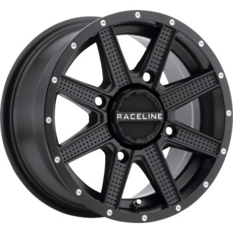 Raceline A92B Hostage 12x7in / 4x110 BP / 4-3 10mm Offset / 132.5mm Bore - Satin Black Wheel