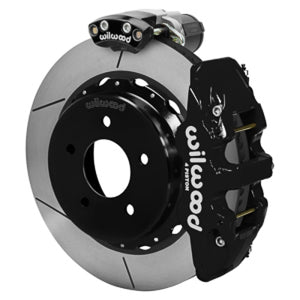 Wilwood 88-98 GM C1500 Aero4 Rear Electronic Parking Brake Kit 14in Rotor 3.25in Offset - Blk