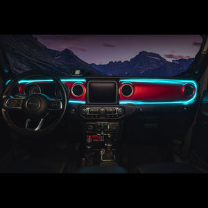 Oracle 18-23 Jeep Wrangler JL/Gladiator JT Dynamic ColorSHIFT LED Interior Dash Board Kit