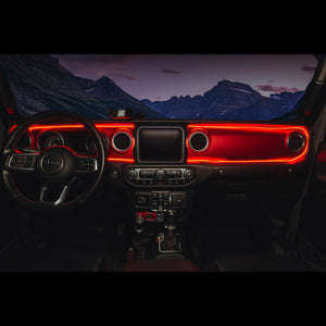 Oracle 18-23 Jeep Wrangler JL/Gladiator JT Dynamic ColorSHIFT LED Interior Dash Board Kit