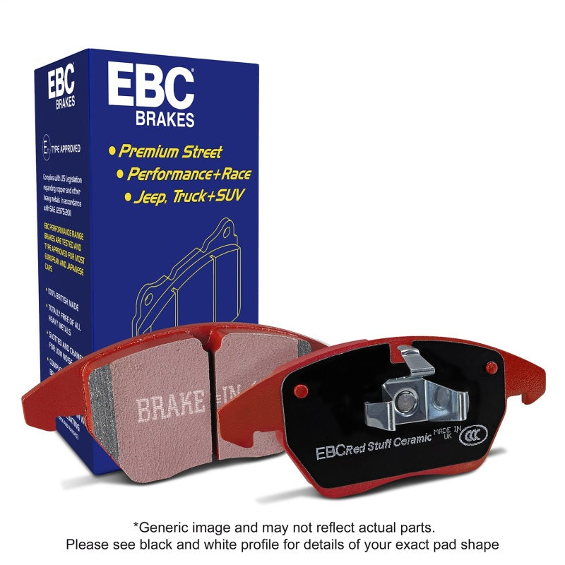 EBC 93-96 Subaru Impreza 1.8 Redstuff Rear Brake Pads