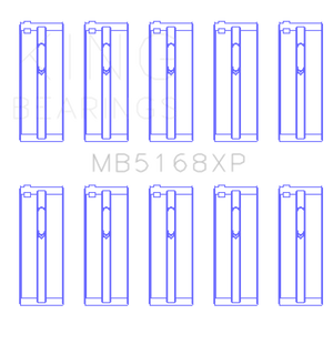 King Engine Bearings Honda H22 50mm Journal Crankshaft Main Bearing Set