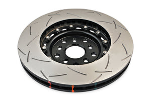 DBA 04-07 STi/2017 BRZ w/Perf. Pkg. 10 Hole Front Slotted 5000 Series 2/PC Rotor Assembled w/Blk Hat