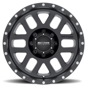 Method MR306 Mesh 18x9 -12mm Offset 8x6.5 130.81mm CB Matte Black Wheel