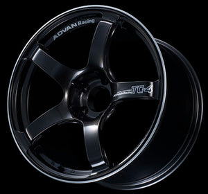 Advan TC4 17x7.5 +48 5x114.3 Black Gunmetallic and Ring Wheel