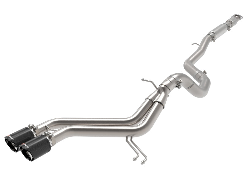 aFe Takeda 2-1/2in to 3in  SS-304 Cat-Back Exhaust w/ C/F Tips 13-17 Hyundai Veloster L4-1.6L