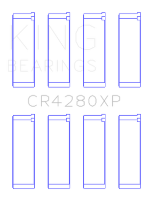 King Engine Bearings Subaru WRX/STi EJ20/EJ22/EJ25 48mm Rod Performance Rod Bearing Set - Size STDX