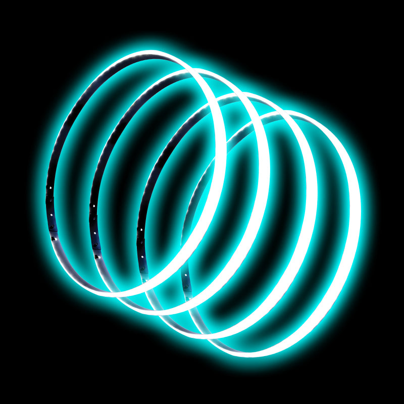 Oracle LED Illuminated Wheel Rings - Aqua