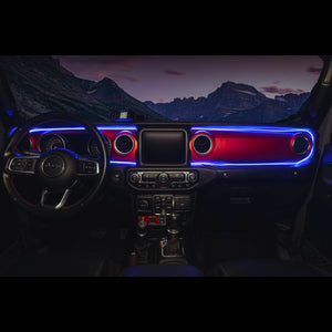 Oracle 18-23 Jeep Wrangler JL/Gladiator JT Dynamic ColorSHIFT LED Interior Dash Board Kit