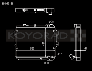 Koyo 83-85  Mazda RX-7 fits 1.1/1.3L MT (Includes GSL-SE Trim)