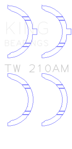 King Engine Bearings Toyota 5R/2M/4M/5ME/5MGE/7MGE/7MGTE Thrust Washer Set