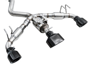 AWE Tuning 2023+ Toyota GR Corolla Track Edition Exhaust - Diamond Black Tips