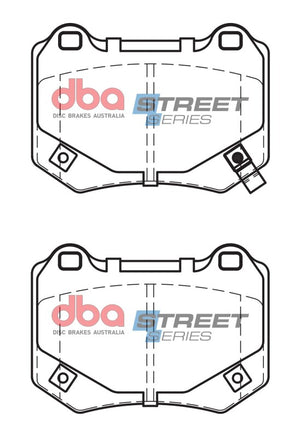 DBA 18-21 Subaru WRX STI Rear Street Series Brake Pads