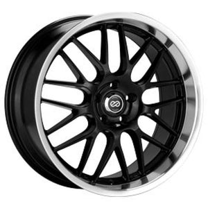 Enkei Lusso 20 x 9.5 35mm Offset 5x120 72.6 Bore Black w/ Machined Lip Wheel