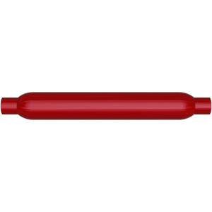 MagnaFlow Muffler Red Pack Series Glasspack 3.5in Rd 22in Body Length 2in/2in Inlet/Outlet