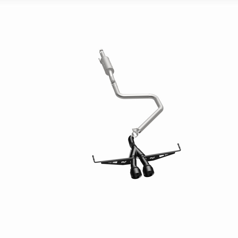 MagnaFlow 2019 Hyundai Veloster 1.6L 2.5in Center Exit Stainless Steel Cat-Back Exhaust w/Blk Tips